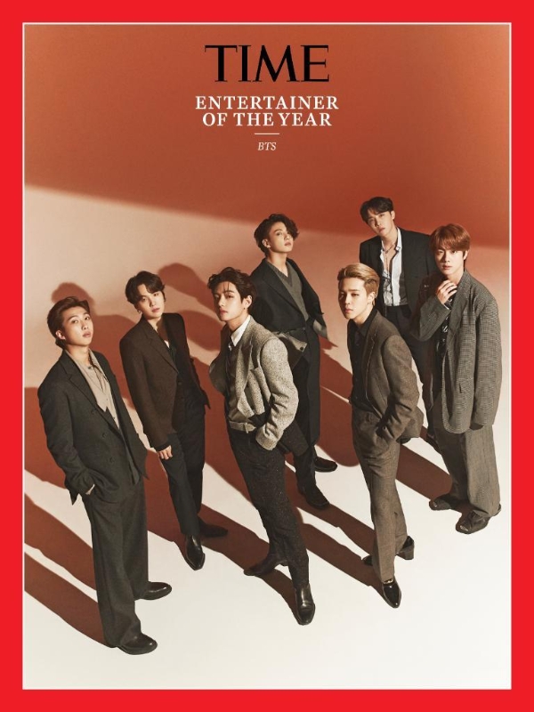 미국의 저명한 시사잡지 타임이 그룹 방탄소년단(BTS)을 '올해의 연예인'(Entertainer of the Year)으로 선정했다.타임은 10일(현지시간) 