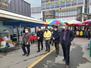 장대교 광주전남중기청장, 전통시장 방문…방역상황 살펴