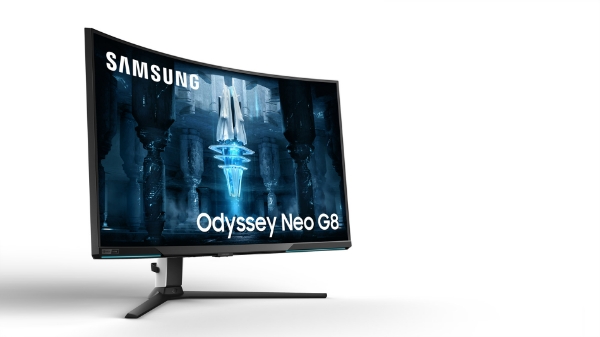 삼성전자가 CES 2022에 전시할 예정인 모니터 신제품 'Odyssey Neo G8' /사진=삼성전자