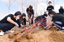 AIA생명, '2050 탄소중립' 첫 삽…안양천 주변에 나무 2천그루 심어