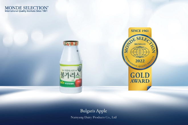남양유업 '불가리스 위쎈'이 9일 22 몽드셀렉션 식품 부문에서 금상을 수상했다. /사진=남양유업