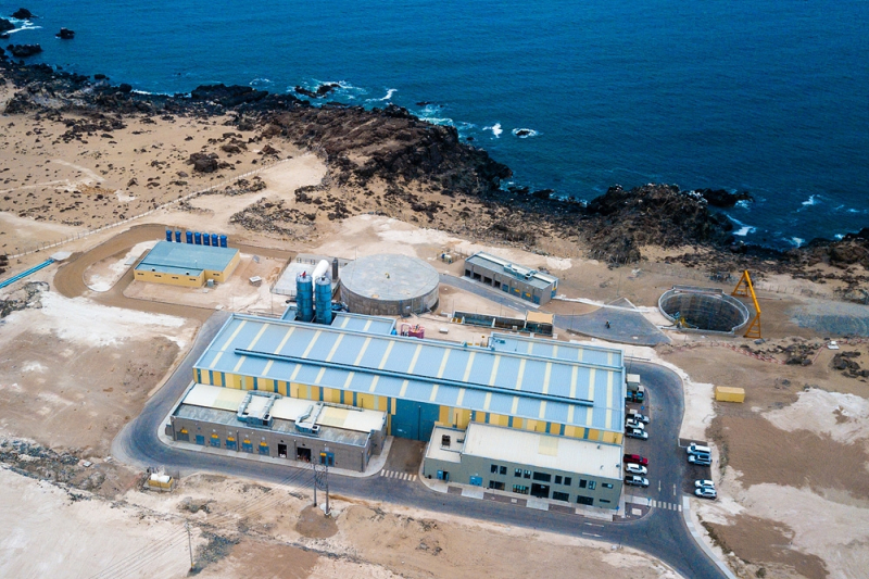 GS건설 자회사 GS이니마가 시공한 칠레 아타카마 해수담수화시설 전경./사진=GS건설