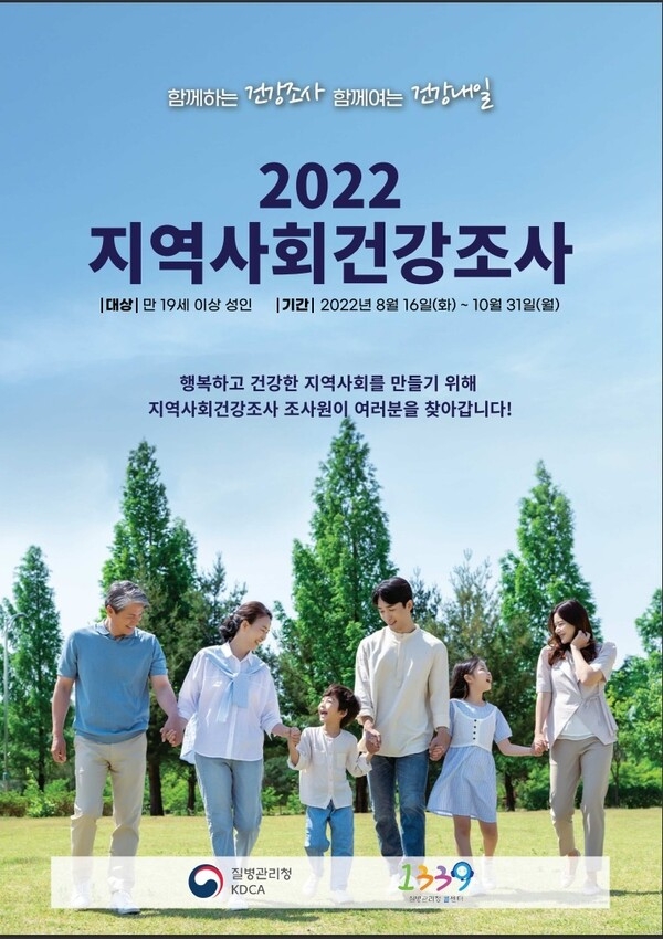2022 지역사회 건강조사 포스터(자료=용인시)