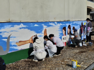 진도교육청-진도청년회의소, 비행 우려지역 환경개선 벽화 제작